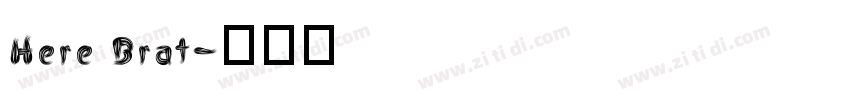 Here Brat字体转换